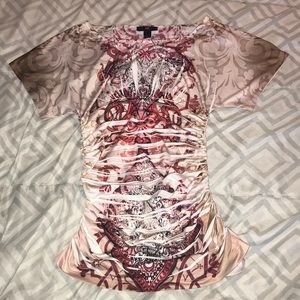 🌸 4x20 🌸 IZ BYER MULTICOLOR PRINT TOP SZ XS